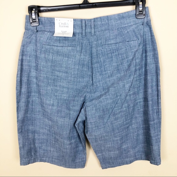 Croft & Barrow Blue Classic Stretch Chino Bermuda - Picture 2 of 6